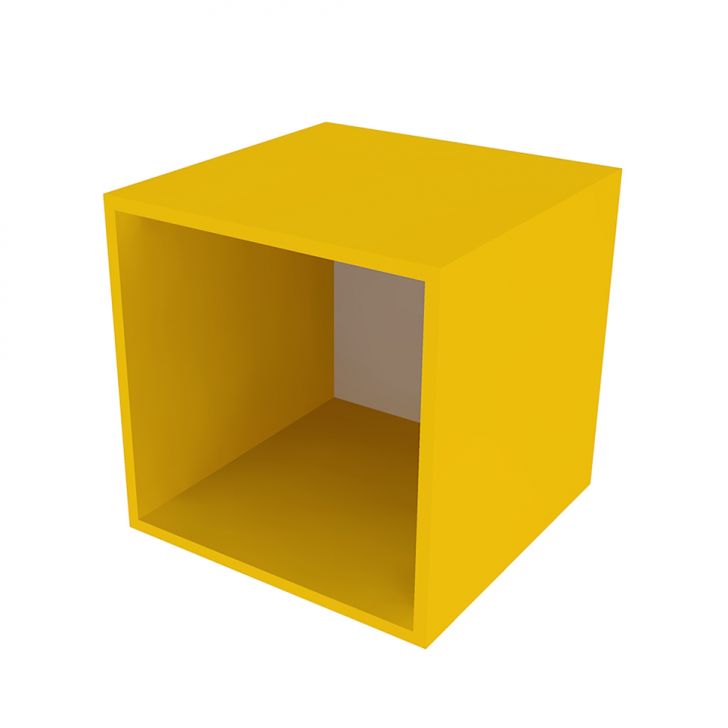 Nicho Quadrado Cubo III Amarelo