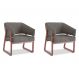 Conjunto com 2 Poltronas Air Cinza