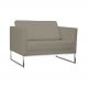 Poltrona Decorativa Julia 106cm Corano Bege - Gran Belo