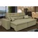Sofá Cairo 2,02m Retrátil, Reclinável com 4 Almofadas Tecido Suede Castor - Cama InBox