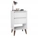 Mesa de Cabeceira Retrô Melu Branco