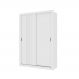 Guarda Roupa Solteiro 2 Portas Darvi Carraro Ripado Branco