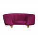 Poltrona Cama Caminha Pet Laddi Veludo Marsala Dvinn