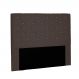 Cabeceira Tania Para Cama Box Casal 140 cm Suede Café - D'Rossi