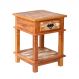 Mesa Cabeceira 40 cm 1 Gaveta Madeira de Demolição Pátina