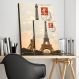 Placa Decorativa Vintage Torre Eiffel - 30x20cm