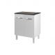 Balcão Armário de Cozinha Fran Para Fogão Cooktop 4 Bocas Mobília Decor Branco
