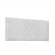 Cabeceira Painel Dubai Para Cama Box Solteiro 90 cm Corino Branco - D'Rossi
