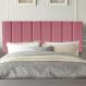 Painel Estofada Carla 90CM Solteiro Suede Rosa - D A DECOR