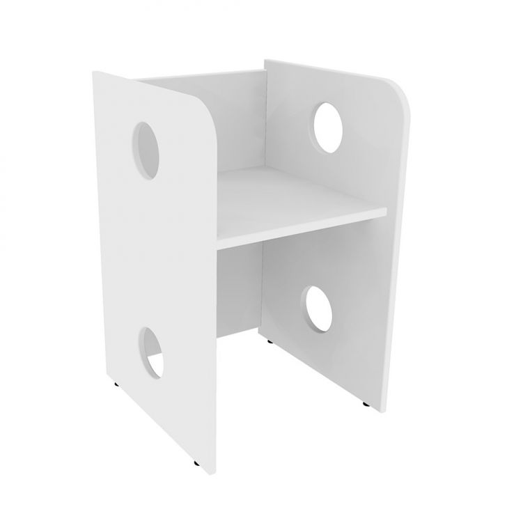 Banco | Banqueta Infantil KitCubos Branco