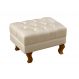 Puff Banqueta Capitonê Chesterfield Apoio Para Os Pés - Couríssimo Bege