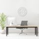 Quadro Escultura Crypto Bitcoin 120x120 Branco