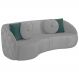 Sofa 4 Lugares 318 cm Passion Veludo SL 940 Moll