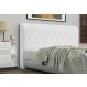 Cabeceira Queen Brenda 160 CM Suede Branco - D A Decor