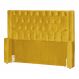 Cabeceira Para Cama Box Casal Queen Emma Luxo Veludo Mostarda - DS Estofados