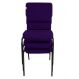 03 Cadeiras Empilhável para Igrejas Evangélicas Linha Church Roxo