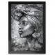 Quadro Decorativo Mulher Negra-34x49Cm