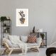 Quadro Vaso Boho 60x43 Filete Branco