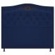 Cabeceira Estofada Yasmim 195 cm King Size Suede Azul Marinho - Amarena Móveis
