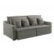 Image of Sofá 3 Lugares Retrátil e Reclinável Amy Veludo Cinza 214 cm ES745UP53WHEMOB