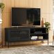 Rack Industrial Buriti 1 PT Preto 135 cm