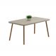 Mesa de Jantar 6 Lug Retangular 1,6m Stellar Carraro Pet Ros
