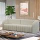 Sofá Decorativo Sala de Estar 292cm Adam 4 Lugares Boucle Off White G45 - Gran Belo