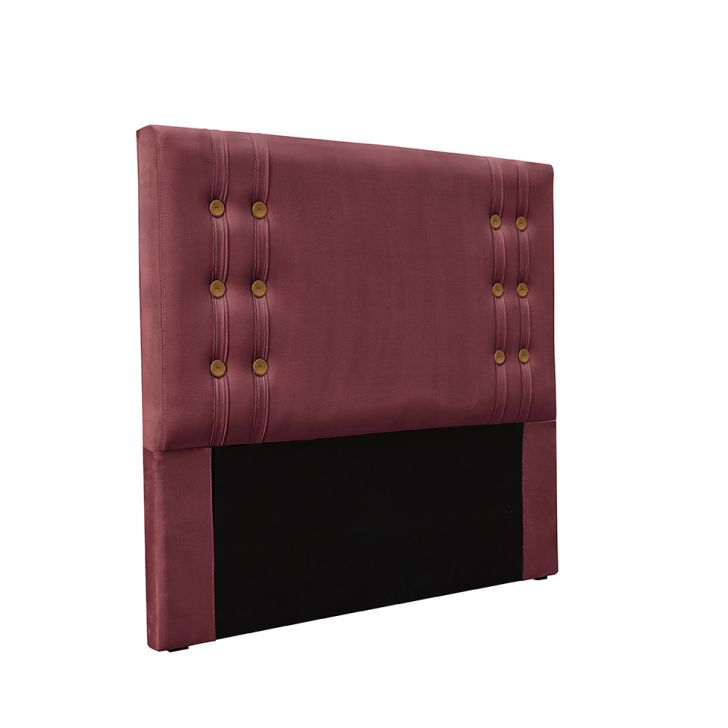 Cabeceira Queen Gênova Veludo Vinho