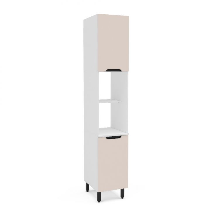 Paneleiro Meena 2 Portas Creme E Branco