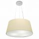 Pendente Cone Md-4048 Cúpula em Tecido 21-50x40cm Algodão Crú - Bivolt