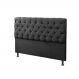 Cabeceira Solteiro 90cm Para Cama Box Sofia Napa Preto - DS Estofados
