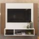Painel Para TV 40 Polegadas 13949 Off White Cristal Ripado Madeira Dmad
