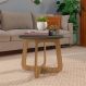 Mesa de Centro Jasmin 100% MDF Menta / Carvalho