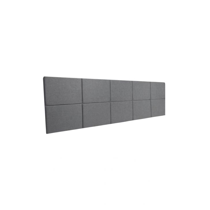 Cabeceira Estofada King 10 Blocos Não é Segredo Suede Animale Cinza 195x60