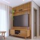 Kit Noah painel com prateleira e Rack com Painel Cumaru
