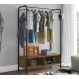 Guarda Roupa Closet Milão 9017 Preto/Demolição Fosco