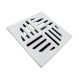Ralo Anti-inseto Quadrado 15x15cm Lavatório Banheiro Branco