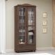 Cristaleira Madeira Maciça Vidro Liso 2 Portas Garnet Café - G74 - Gran Belo