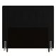 Cabeceira Cama Box Casal Queen Size Luxor 160cm com Tachas e Frame Corano Preto - Desk Design