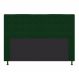 Cabeceira Estofada Dama 140 cm Casal Com Botonê Suede Verde - Amarena Móveis