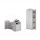 Berço Cômoda com Guarda-Roupa 2 Portas 1 Gaveta Multimóveis MP4372 Branco/Colorido