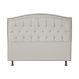 Cabeceira Casal King 195cm Para Cama Box Diana Suede Bege - Dellas Store