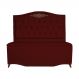 Cabeceira mais Calçadeira Casal 140cm Para Cama Box Greta Suede Bordô - DS Estofados