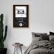 Quadro Gênero Musical Lo-Fi 60x43 Caixa Marfim Preto