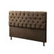 Cabeceira Solteiro 90cm Para Cama Box Sofia Suede Marrom - DS Estofados