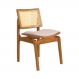 Cadeira de Jantar Atlântida Amêndoa e Linho Off White - WP 58454