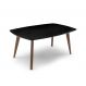 Image of Mesa de Jantar Retangular com Tampo de MDF Florencia Preto e Amêndoa 220 cm MO895TA53CPEMOB