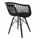 Conjunto com 6 Cadeiras Web Preto