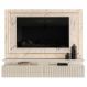 Painel Suspenso Tv 75 Pol 2P 216 cm Gaia Calacata Off White MADETEC