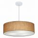 Pendente Cilíndrico Md-4221 Cúpula em Tecido 60x15cm Palha - Bivolt